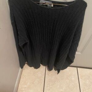 Elegant Black Ribbed Sweater